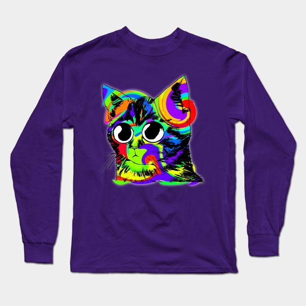 WOW Cat Long Sleeve T-Shirt by Shrenk